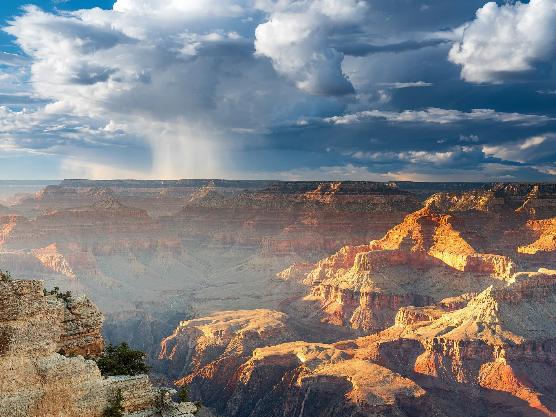 Grand Canyon panorama at sunset